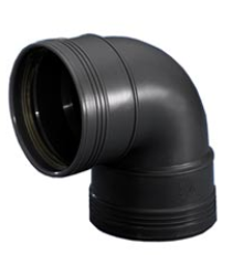 PP bocht 110mm 90gr. manchet