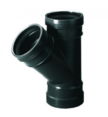 PP T-stuk 110mm 45gr. manchet