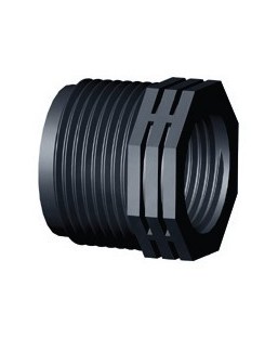 PP verloop 2” bu.dr. x 1 1/2” bi.draad