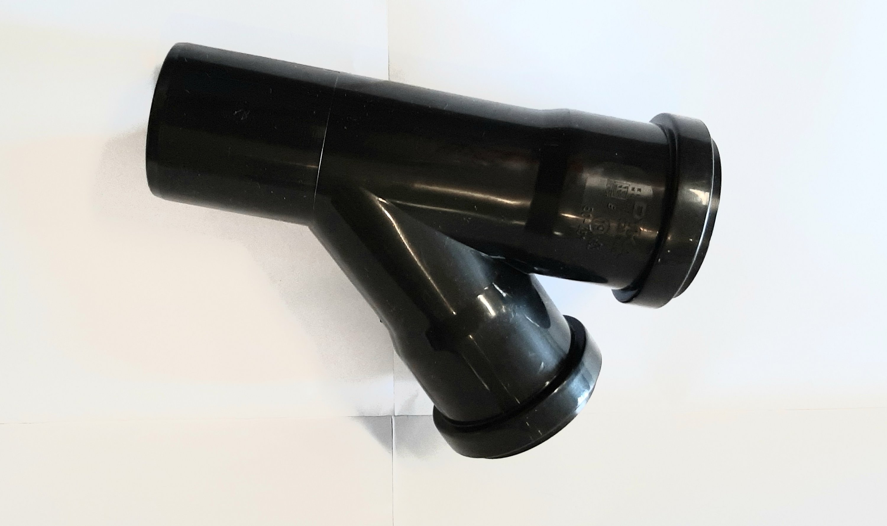 PP T-stuk 50mm 45gr. manchet/spie