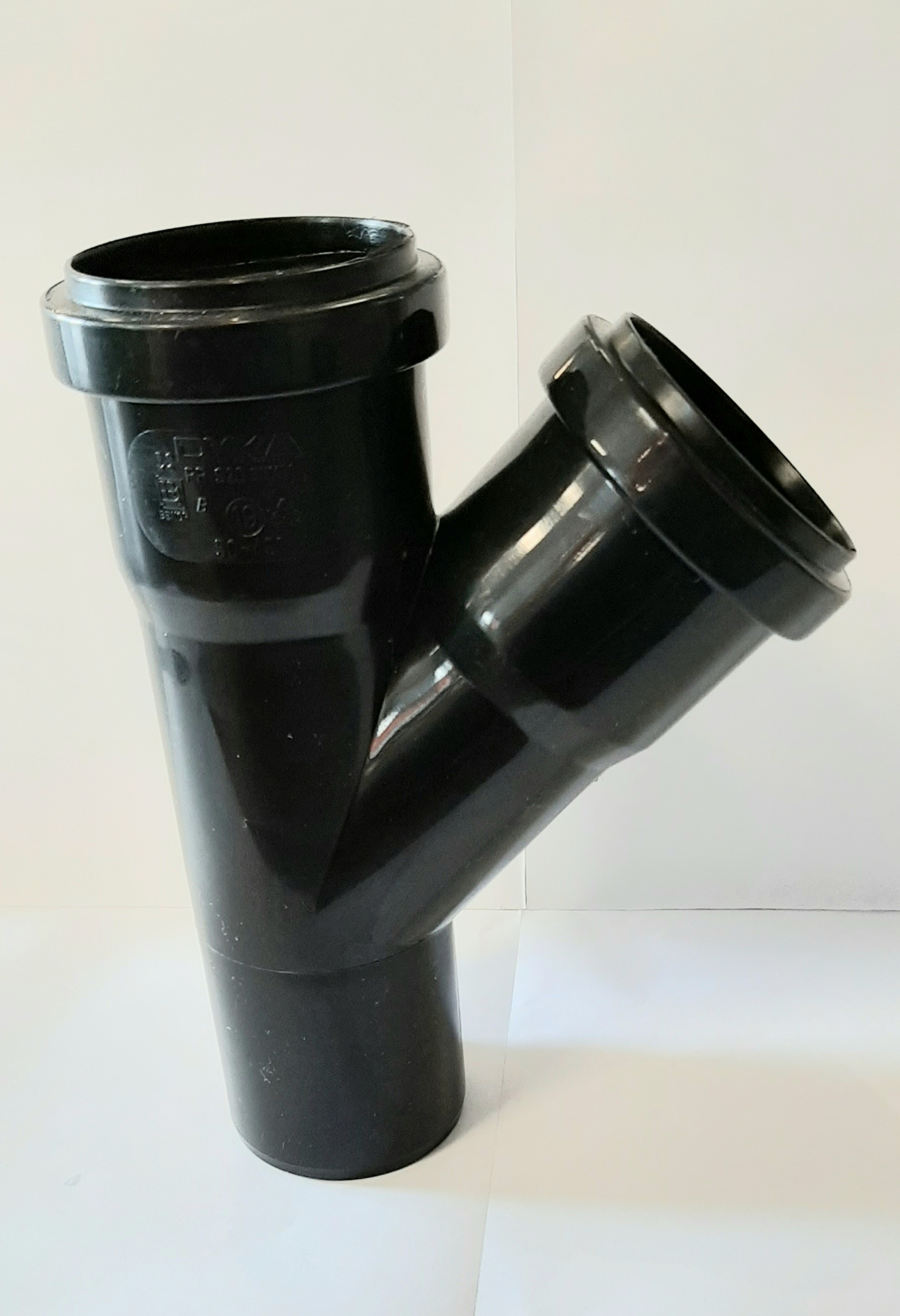 PP T-stuk 50mm 45gr. manchet/spie