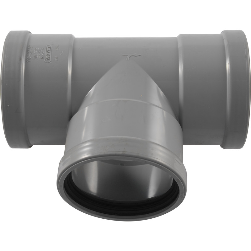 PVC T-stuk 90° 3x mof 110mm SN4