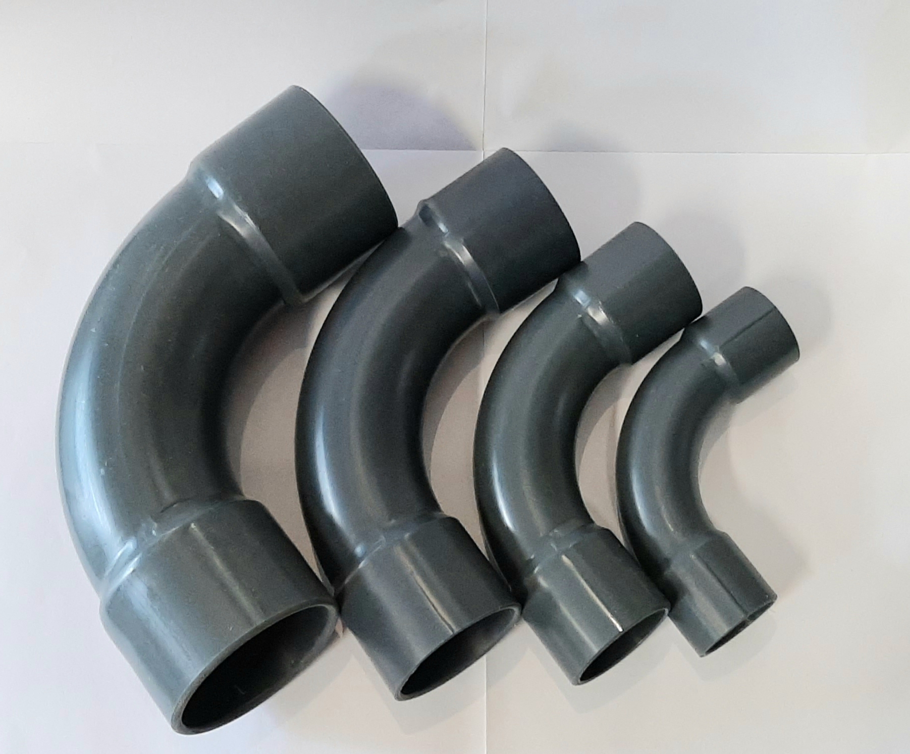 PVC bocht h.v. 90° 110mm PN12,5