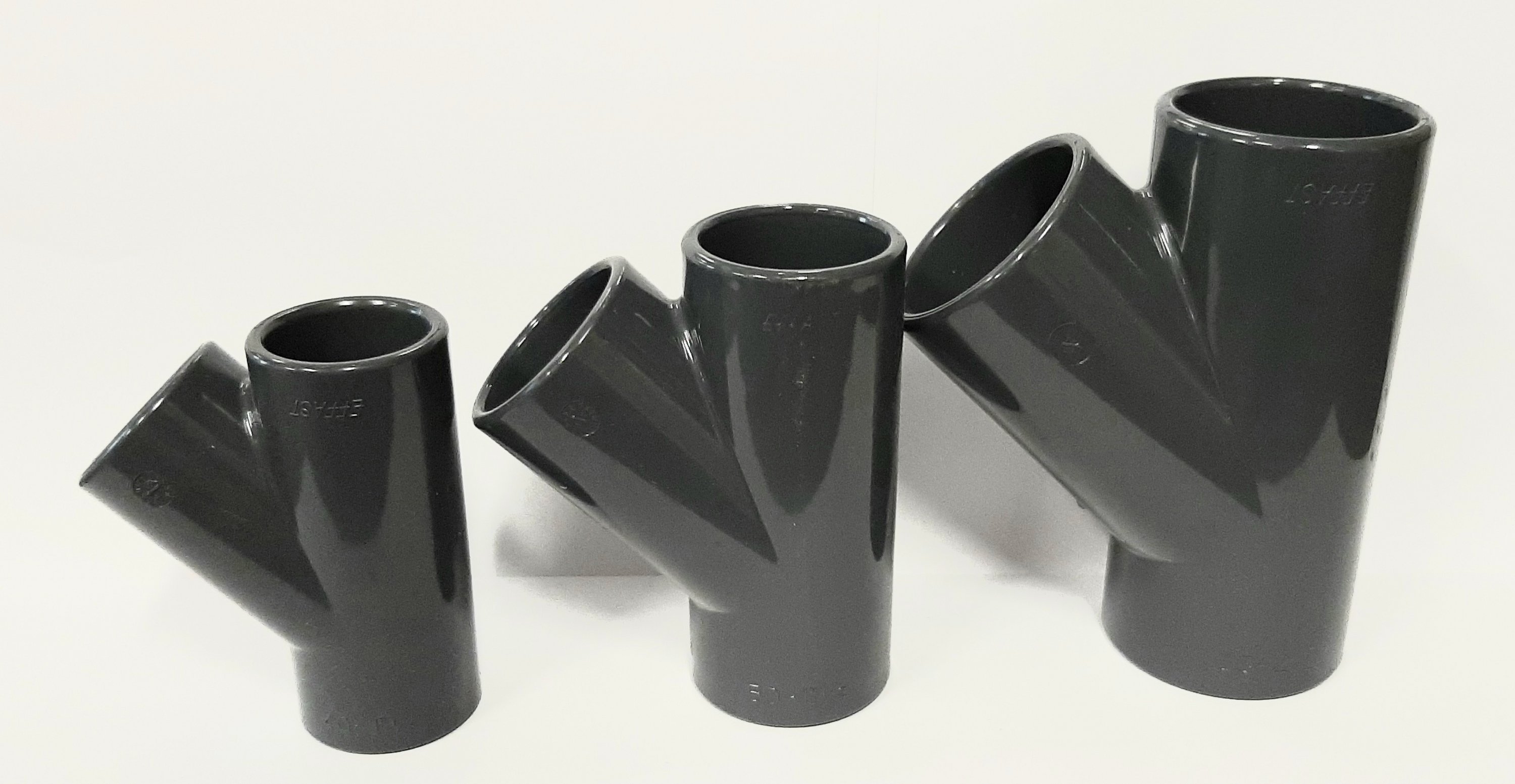 pvc T-stuk 45gr. 75mm PN16