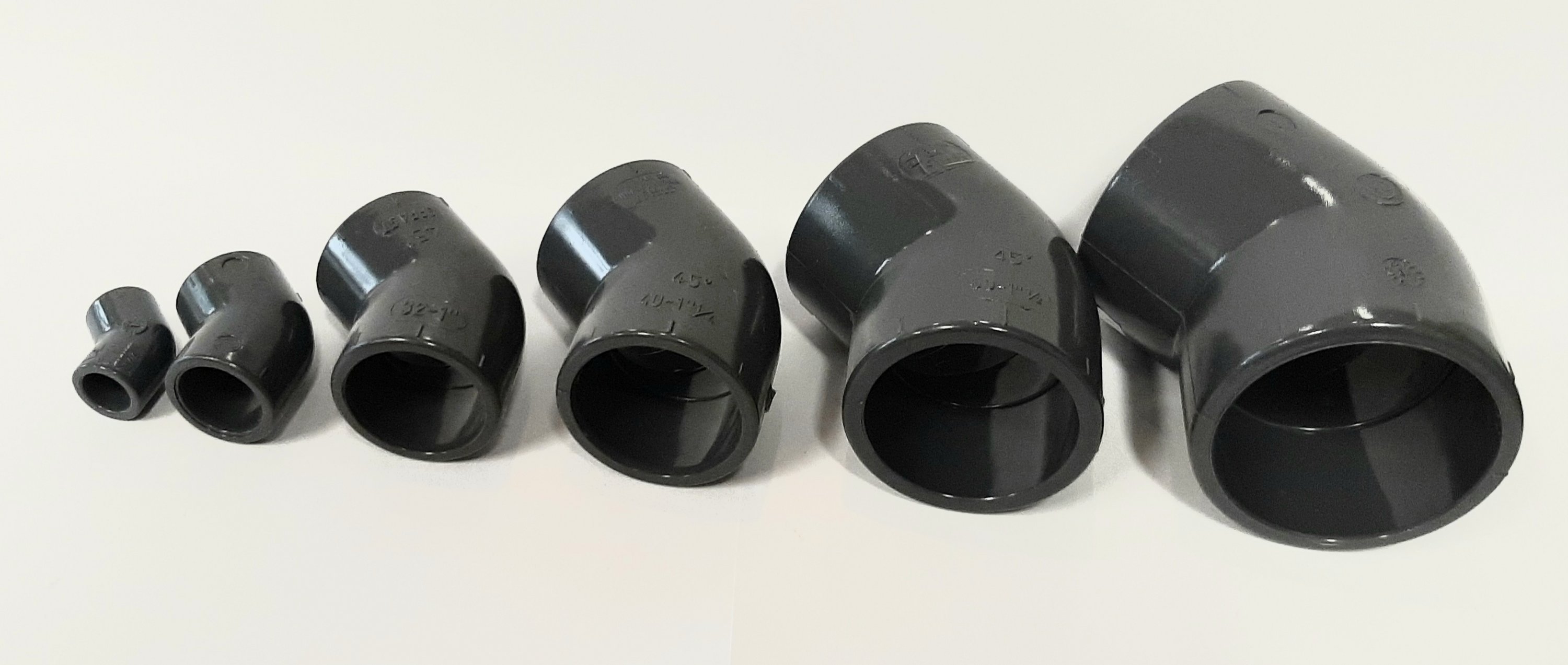 pvc knie 45gr. 63 mm PN16