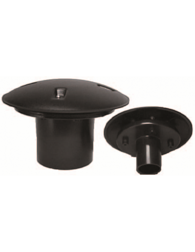 bodem/wanddoorvoer+kap 50mm