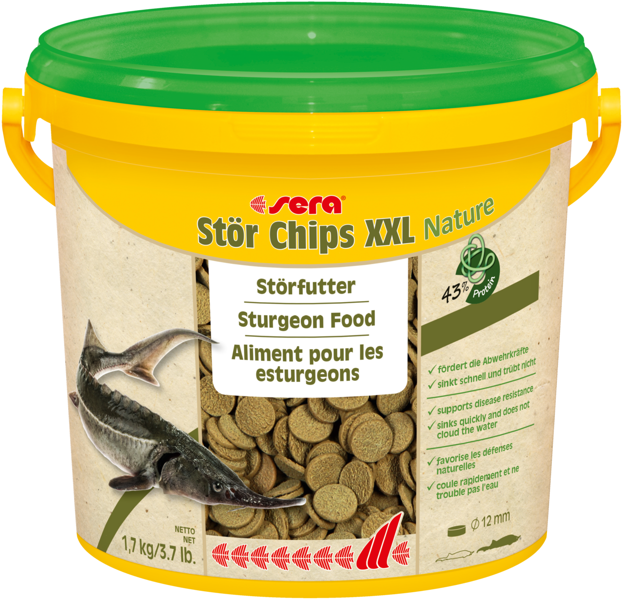 sera Stör Chips XXL Nature 3.800 ml