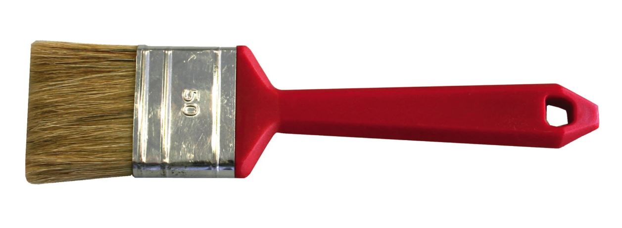 Borstel plat 5 cm (kunststof)