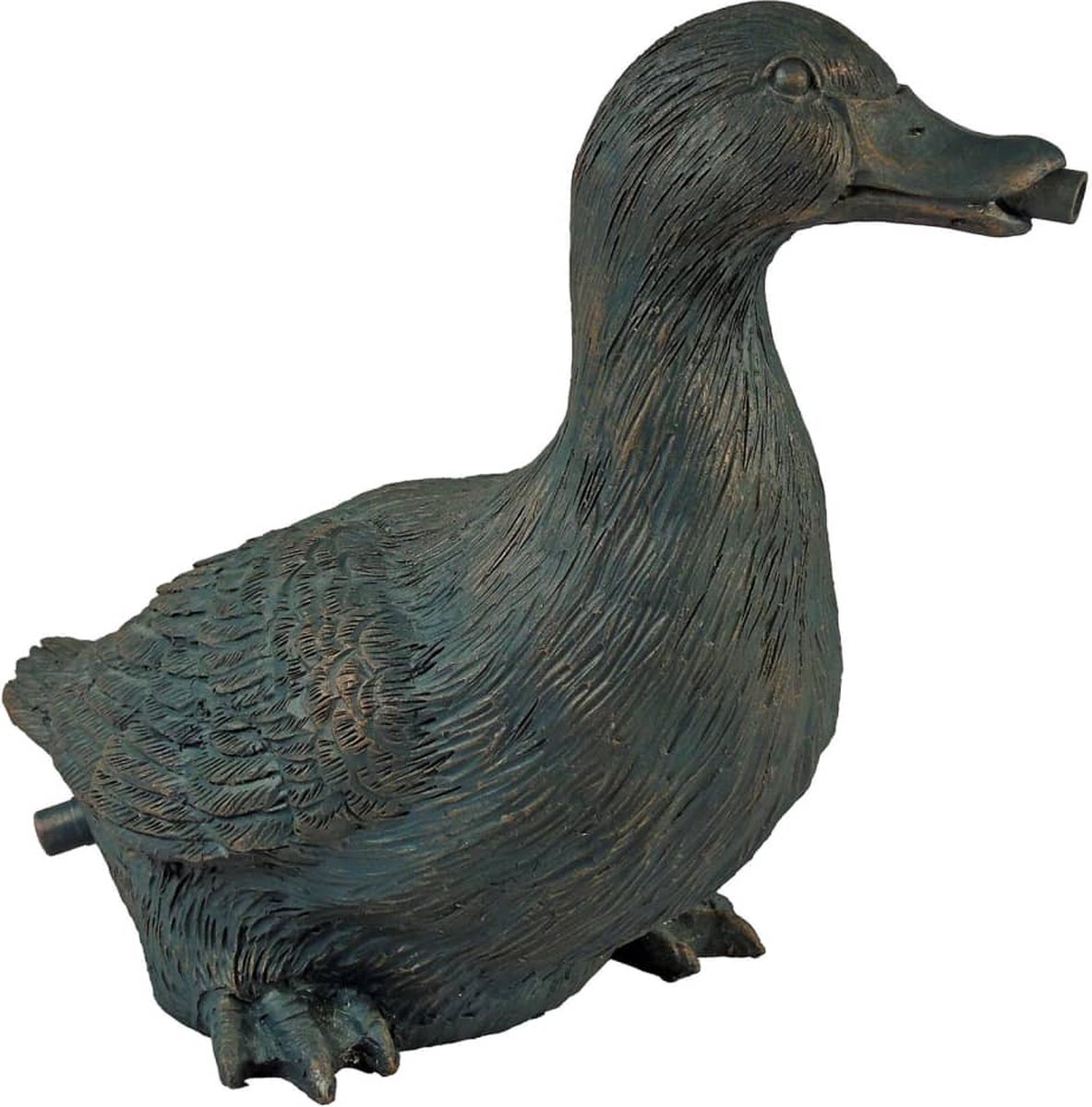 Spuitfiguur Eend bronskleurig