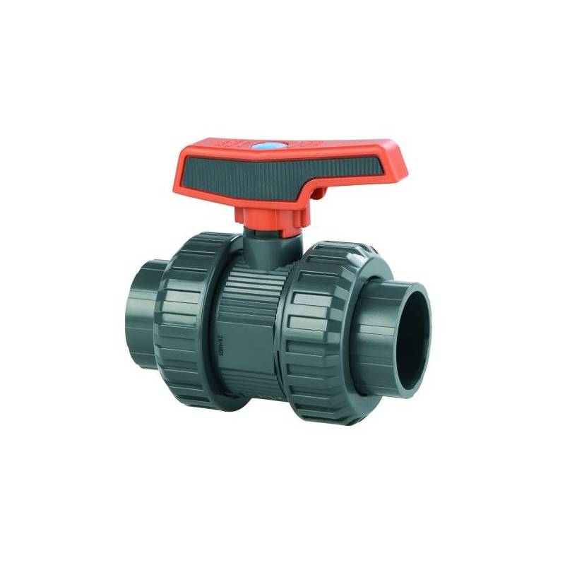 PVC-U kogelkraan d50 PN16 PE-EPDM