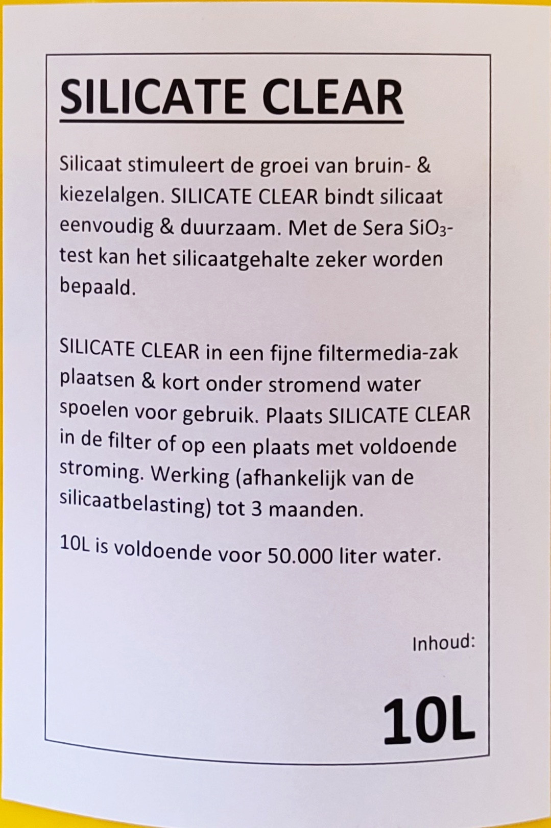 Sera silicate clear 10l