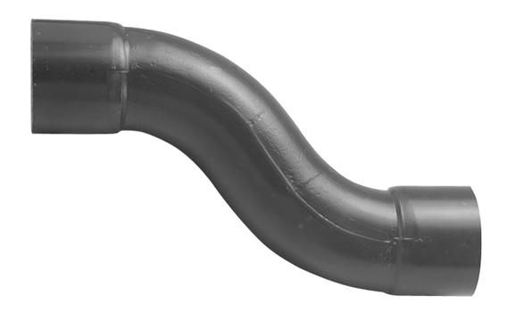 Pvc S-bocht h.v. 50mm PN10