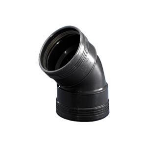 PP bocht  75mm 45gr. manchet