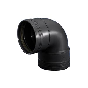 PP bocht  75mm 90gr. manchet