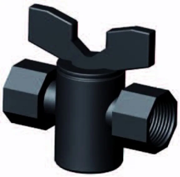 PP afsluitkraan 1/2” bi.draad