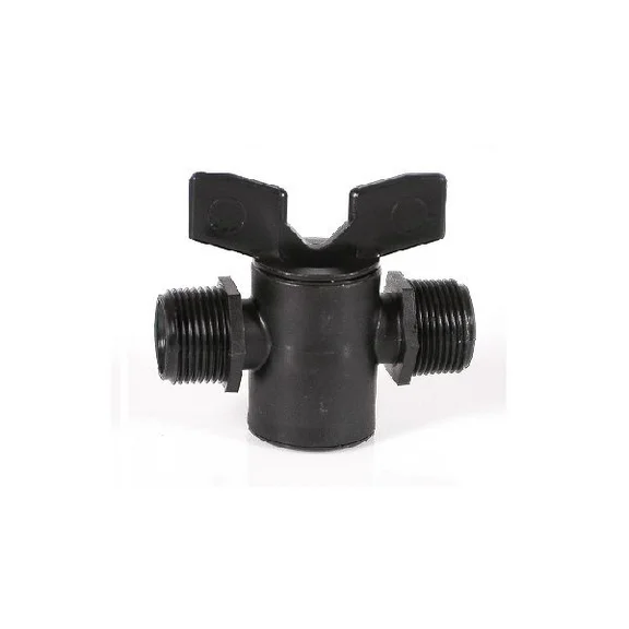 PP afsluitkraan 1/2” bu.draad