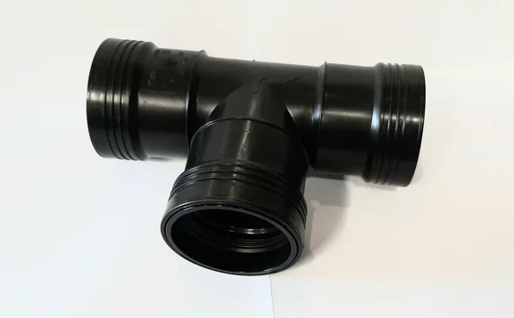 PP T-stuk  50mm 90gr. manchet
