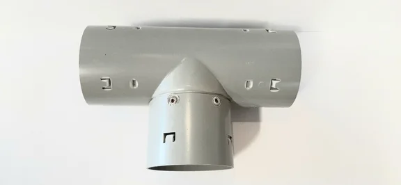 Drainage T-stuk 80mm klikverbinding