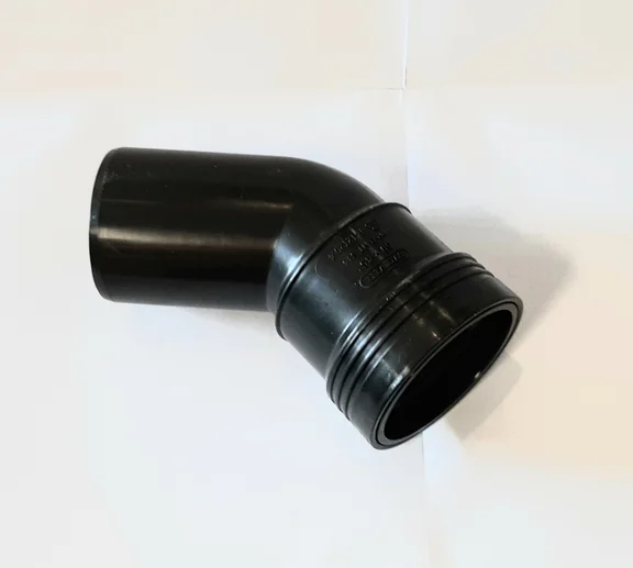 PP bocht 50mm 45gr. manchet/spie