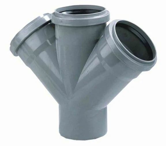 PVC dubbel T-stuk 3x mof-1x spie 110mm SN8
