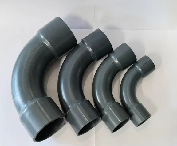 pvc bocht h.v.  50 mm 90gr. PN10
