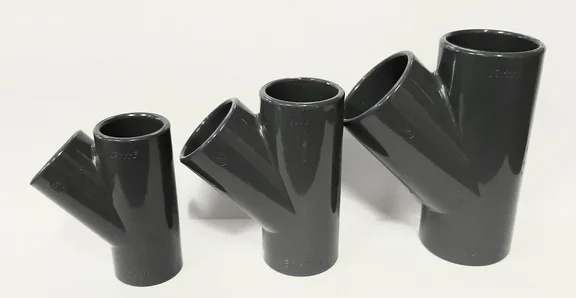 pvc T-stuk 45gr. 63mm PN16
