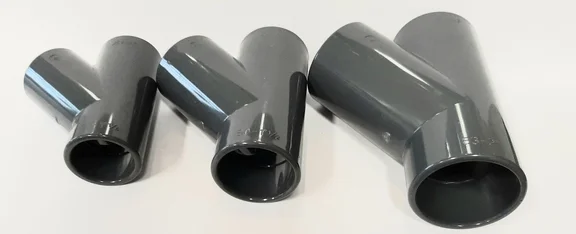 pvc T-stuk 45gr. 63mm PN16