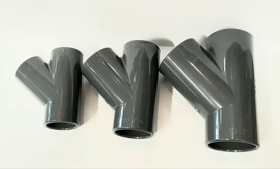 pvc T-stuk 45gr. 75mm PN16