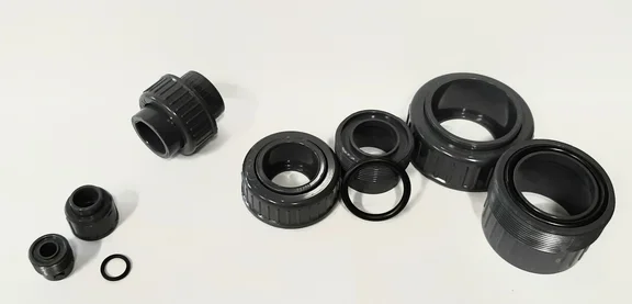 pvc 3/3 koppeling met o-ring 25mm PN16
