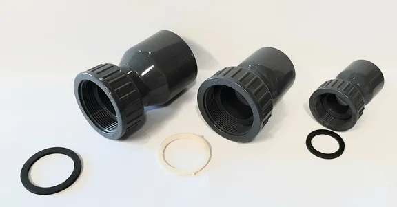 pvc 2/3 koppeling 50mm x 1 1/2” PN10