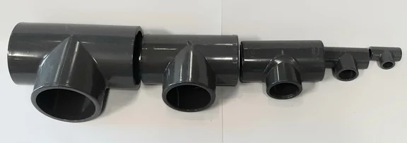 pvc T-stuk 63 mm PN16