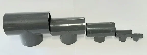pvc T-stuk 63 mm PN16