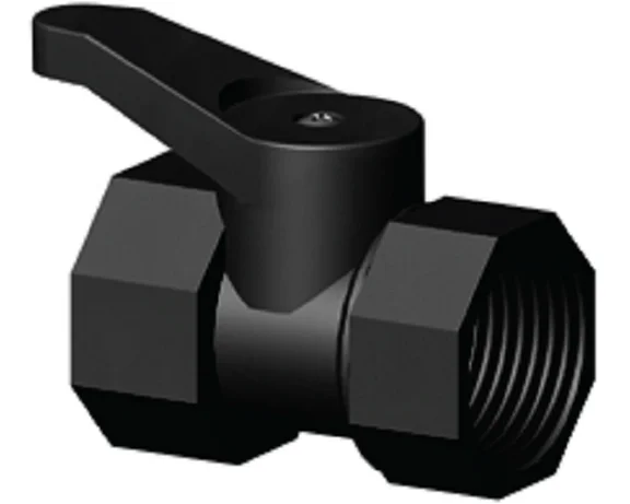 PP kogelkraan mini 3/4” bi/bu.draad