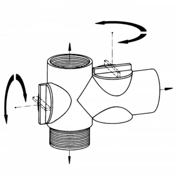 Verdeelkraan 1/2”