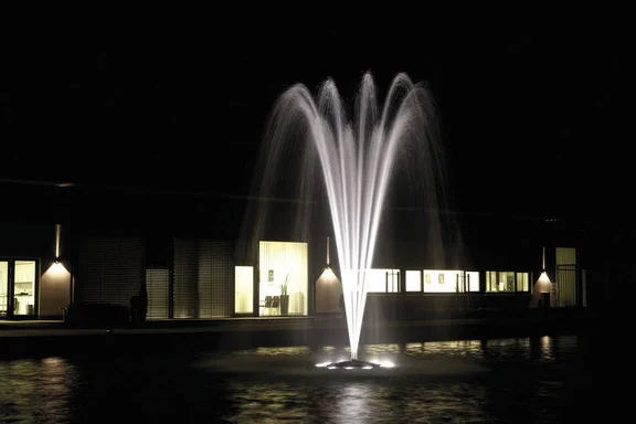 LED verlichting wit drijvende fonteinen