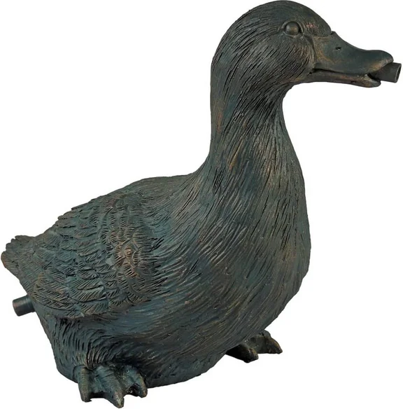 Spuitfiguur Eend bronskleurig