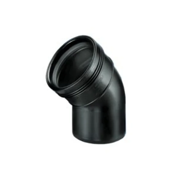 PP bocht  75mm 45gr. mof/spie