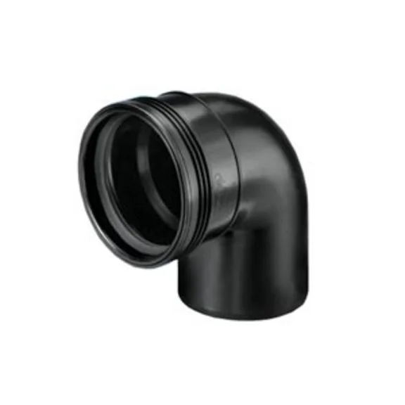 PP bocht  75mm 90gr. mof/spie