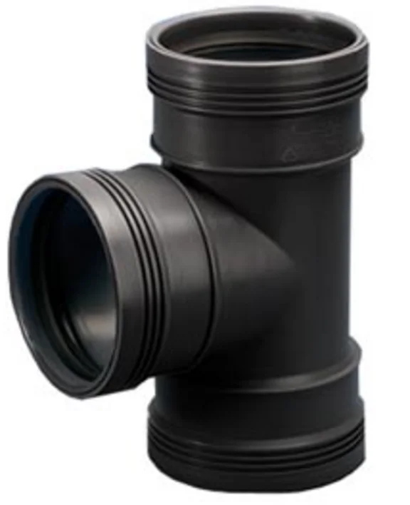 PP T-stuk  75mm 90gr. manchet